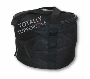 Bolso de Mano Tupperware con Cremallera (para Rock N Serve Rounds) Plegable Aislado Negro - Imagen 1 de 3