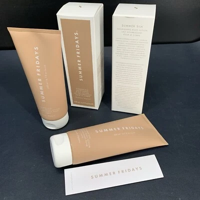 Summer Fridays Summer Silk Loción Corporal Nutritiva 200 ml, Paquete de 2 Sellados de Fábrica Foto 1 de 4