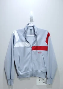 Converse Sweater Mens Small Gray Red Full Zip Outdoor Polyester Pockets Sports S - Picture 1 of 17