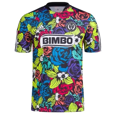 ADIDAS Philadelphia Union MLS Floral Pre-Match Jersey Sz M HK7031 - NEW Cover
