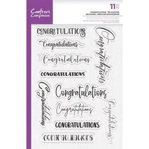 Crafters Companion Photopolymer Stempel - Glückwunsch - Bild 1 von 2