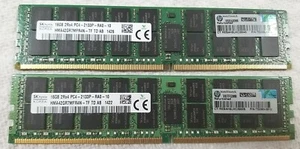 LOT OF 2 SKhynix 16GB 2Rx4 PC4 2133P-RA0-10 HMA42GR7MFR4N - Picture 1 of 6