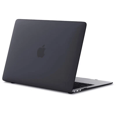 Funda protectora negra suave al tacto de 13 pulgadas para portátil MacBook Pro 13 M1 Mac Air M2 13,6" Foto 1 de 4
