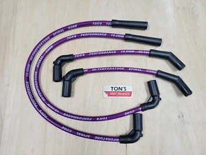10mm Spark plug wires Purple 2018-2023 Harley Davidson Softail 2024+ Road King - Foto 1 di 5