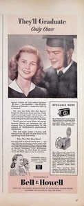 VINTAGE 1940s Print Ad ~ Bell & Howell Filmo Movie Cameras ~ Take the first... - Picture 1 of 1