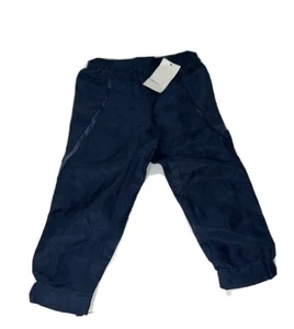 NWT Toddler Girls Vince Wrap Seam Pants Size 2 Navy Blue MSRP $84 Linen Blend - Picture 1 of 8