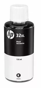 HP32XL Black Original Ink Bottle 135ml 1VV24AE HP32 - Picture 1 of 1