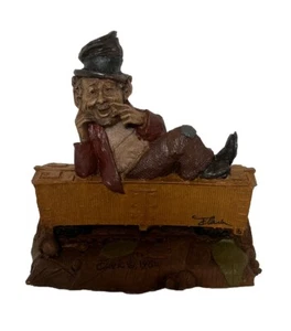 Tom Clark Gnome Sculpture ‘Hobo’ 1986 USA No Chips Or Cracks 6”X6”X3” - Picture 1 of 8