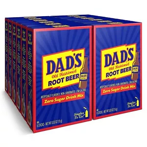 Dad's Old Fashioned Root Beer Singles To Go Sugar Free Powder Drink Mi - Picture 1 of 9