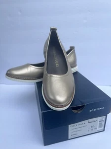Cole Haan Original Grand Ballet Flat Slip Gold Metallic  Women's Size 8.5  W/Box - Picture 1 of 9