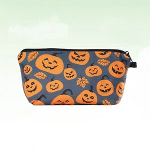  Halloween Pumpkin Cosmetic Bags 3D Printing Makeup Bag Cosmetics Toiletries - Picture 1 of 11
