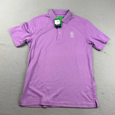 Camisa de golf Oxford para hombre pequeña púrpura súper seca CoolMax polo manga corta nueva con etiquetas Foto 1 de 4