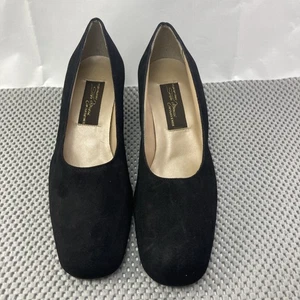 Sesto Meucci Schuhe schwarz Wildleder Pumps klobige Absätze - US 5M - Bild 1 von 6