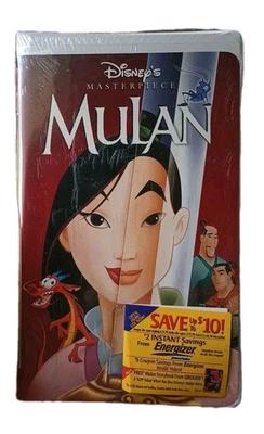 Walt Disney’s Mulan VHS Tape Disney’s Masterpiece Collection Clamshell Case New - Image 1 of 4