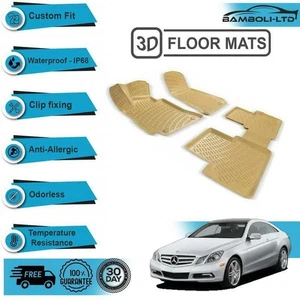 3D Molded Interior Car Floor Mat for Mercedes E Class W207 (Beige) - Picture 1 of 5