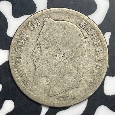 Lote de 50 céntimos Francia 1864 #C0865 ¡Plata! Foto 1 de 2