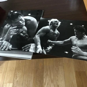 Foto Antonio Inoki vs Hulk Hogan B4 nuova poster Japan Pro Wrestling firmato nuovo - Foto 1 di 6