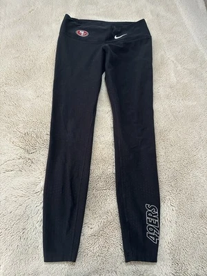 San Francisco 49ers Nike Epic Leggings Rápidos Mujer’s Talla S Negro Cómodo Elastizado Foto 1 de 4