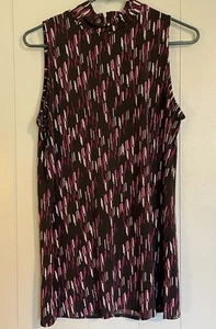 Worthington Women’s Sleeveless Top Zip Back - Medium Tall - Picture 1 of 5