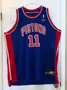 VINTAGE DETROIT PISTONS ISIAH THOMAS GENÄHT REEBOK HERREN 4XL TRIKOT - Bild 1 von 8