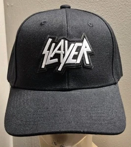 Slayer Mütze Baseball Cap schwarz strukturiert verstellbar SLAYER MUSIK BAND HUT - Bild 1 von 17