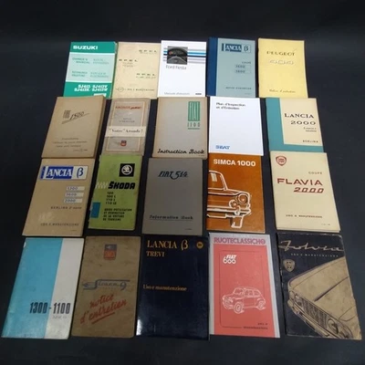 Lotto libretti uso e manutenzione misti Lancia, Skoda, Fiat,Suzuki. Mediocri - Immagine 1 di 3