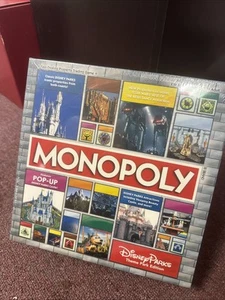 Monopoly Disney Parks Theme Park Edition Pop-Up Castle Board Game SEALED NEW - Picture 1 of 2