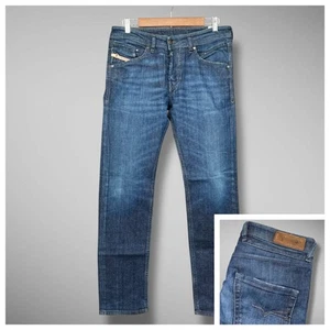 Diesel Belther Jeans Mens 30x32 Blue Regular Slim Tapered Stretch Denim 0842G - Picture 1 of 13