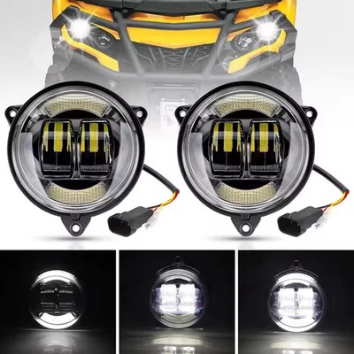 LED Headlights with DRL Assembly for Can Am Outlander 1000 570 650 850 2018-2022 - Image 1 of 4