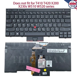 Oryginalna klawiatura amerykańska podświetlana do Thinkpad T530 T430 W530 X230 04x1353 04X1240 - Zdjęcie 1 z 8