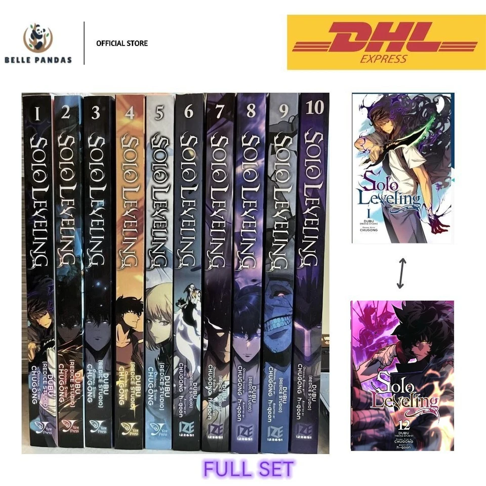 Solo Leveling Manga Vol 1-12 English Full Set Manhwa Comic New by Chugong + DHL - Image 1 of 4
