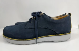 Zapatos de cuero SAS Samuel Hubbard Derby Nubuck azul marino talla 10,5 - Imagen 1 de 5