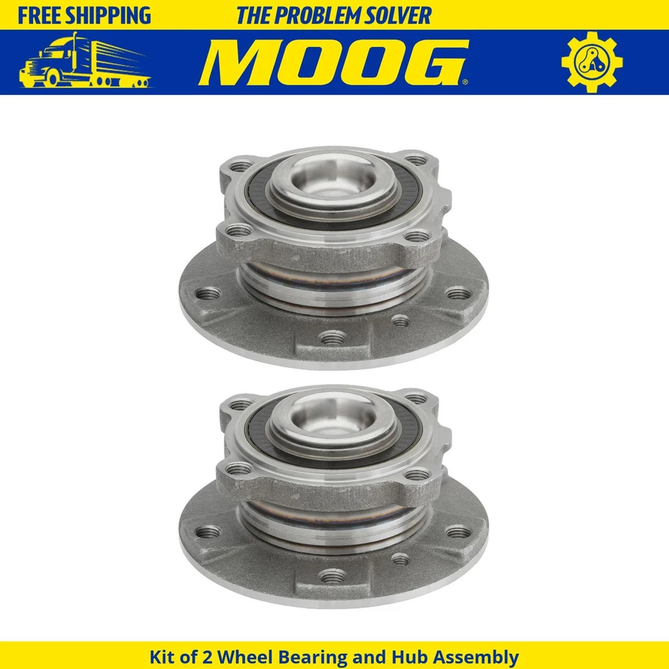 Kit para BMW 530i 2004-2007 - Conjunto de 2 cojinetes de rueda delantera y buje MOOG Foto 1 de 1