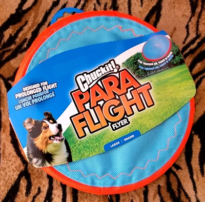 Chuck it Dog Para Flight Flyer Frisbee sz large ea. - Image 1 of 3