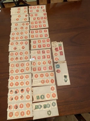 Us Postal Stationary Scott# U363 2 Cents Cut Square 124 Pieces - Image 1 of 4