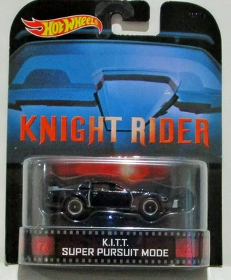 Hot Wheels 2014 retro kitt super pursuit mode black knight rider - minor crease - Image 1 of 4