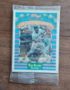 Tarjeta de béisbol Don Baylor Kellogg's Corn Flakes 1991 Greats sellada de fábrica - Imagen 1 de 4