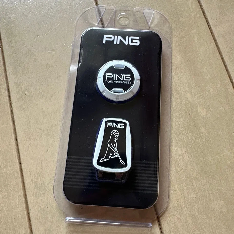 PING Japan Golf Ball Mr Ping Clip Marker Tour Model AC-U2301 Black 2023