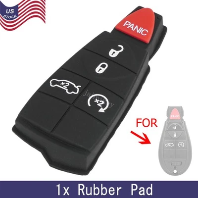 Almohadilla de goma para Dodge Challenger 2008 2009 2010 2011 2012 2013 2014 llavero 5B Foto 1 de 4