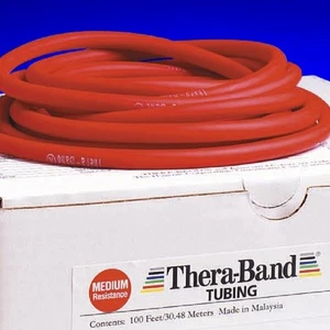 Thera-band Red Tube By The Foot Theraband Resistance Band Yoga AUTHENTIC - Picture 1 of 2