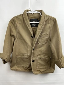 L.O.G.G. H&M  Boys sz 4-5y tan denim Blazer/Barn Coat so cute! - Picture 1 of 5