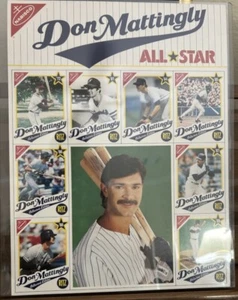 1989 NABISCO DON MATTINGLY UNCUT SHEET YANKEES XC2 - Picture 1 of 2
