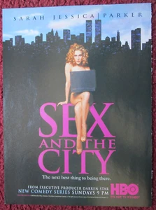 Pubblicità stampa 1998 SEX and the CITY HBO TV Show ~ Sarah Jessica Parker, Twin Towers - Foto 1 di 1