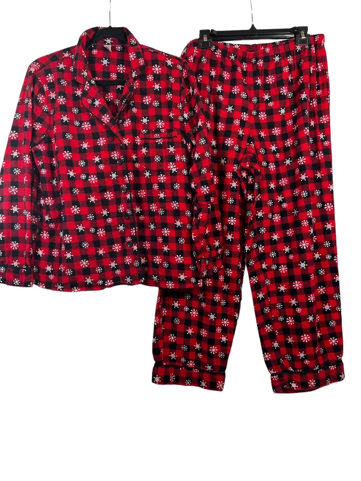 New Direction Mujer Franela Navidad/Invierno Franela Pijama Cuadros Conjunto Talla L Foto 1 de 4