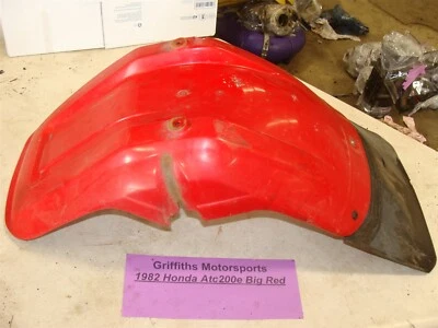 Honda ATC200E 1982 Big Red OEM guardabarros delantero original guardabarros Foto 1 de 4