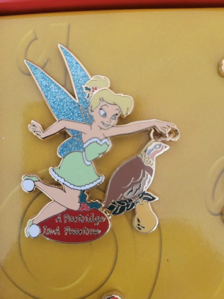 RARE LE300 Disney Pin 12 Days of Christmas Tinker Bell Partridge Pear Tree Dangl - Image 1 of 1