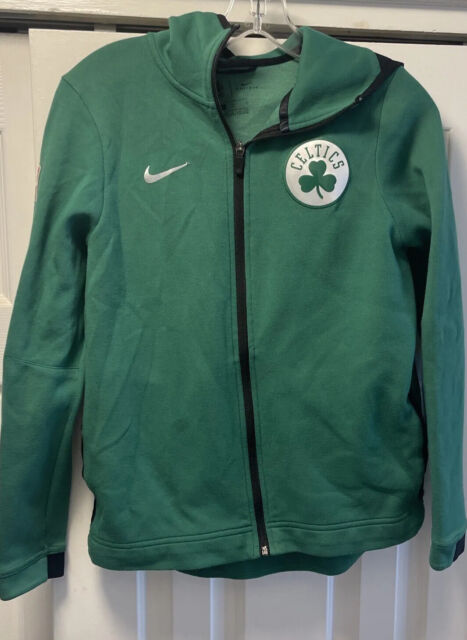 Men's Boston Celtics Nike White City Edition Courtside Full-Zip Bomber  Jacket