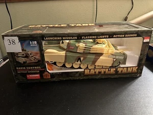 MOTORWORKS Military Series 1:18 scale BATTLE TANK Radio Controlled RC - Picture 1 of 8