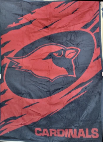 NFL Arizona Cardinals 60" x 80" Blanket, NEW (FLASH) Cover