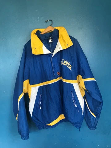 Vintage Buffalo Sabres Starter 1/2 Zip Winter Jacket Men's NHL 1990's Size XL Cover